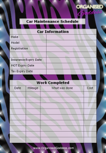 Car Maintenance Schedule download